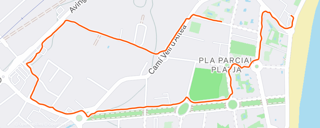 Map of the activity, Spaziergang am Nachmittag