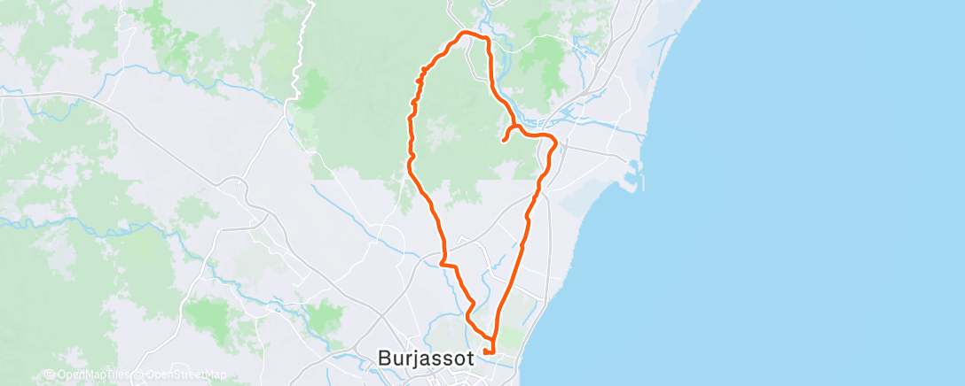 Map of the activity, Morning Ride