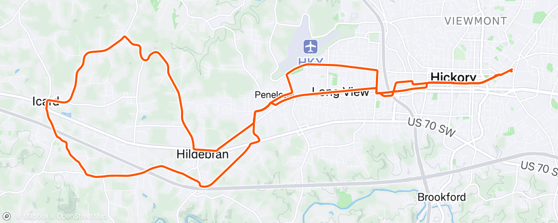 Map of the activity, Morning Ride