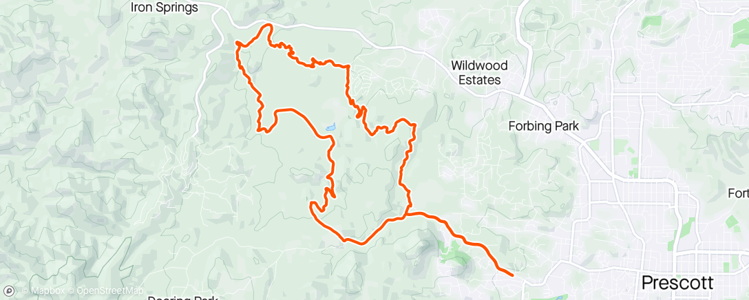 Map of the activity, Little more mtb time