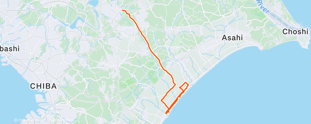 Map of the activity, Morning Ride