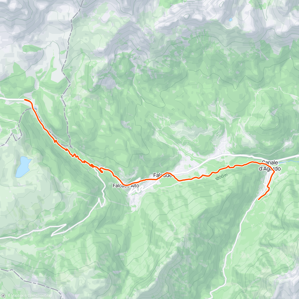 Map of the activity, San Pelegrìn  invernale❄️