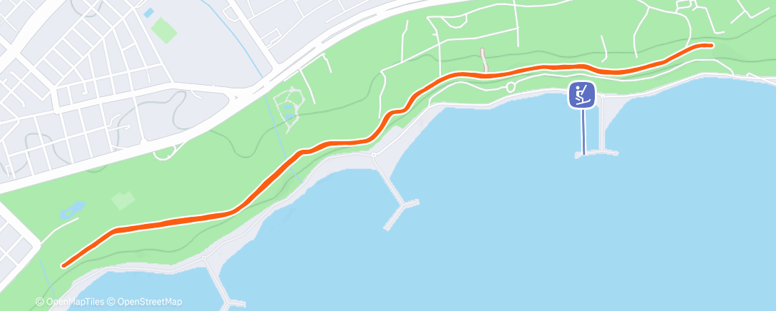 Map of the activity, 5km run