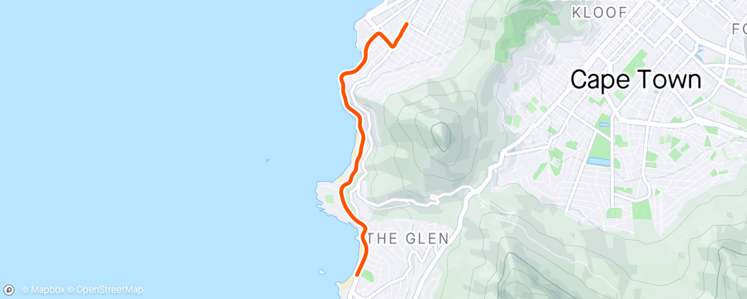 Map of the activity, 2/2 walk run