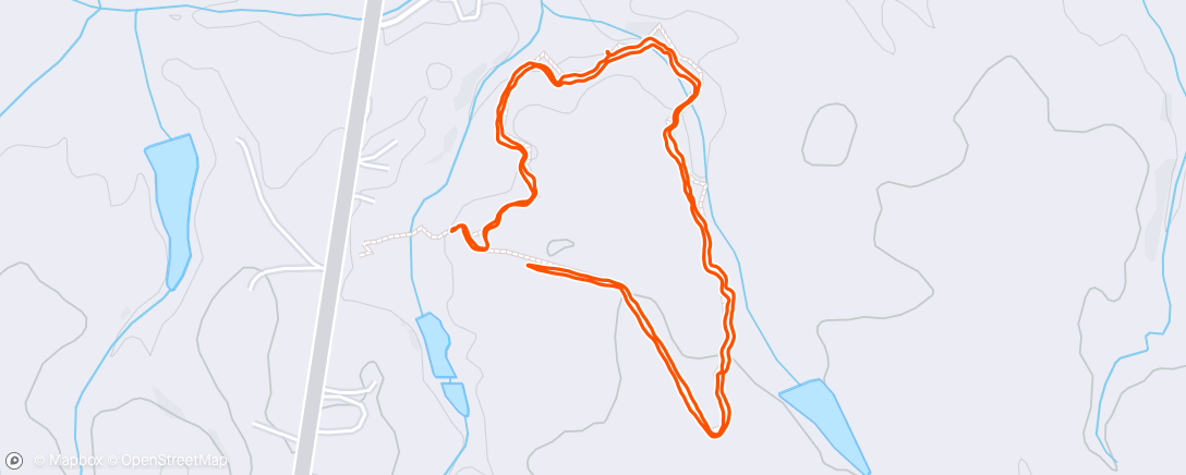 Map of the activity, Hike with my oldest son then out for Burritos!