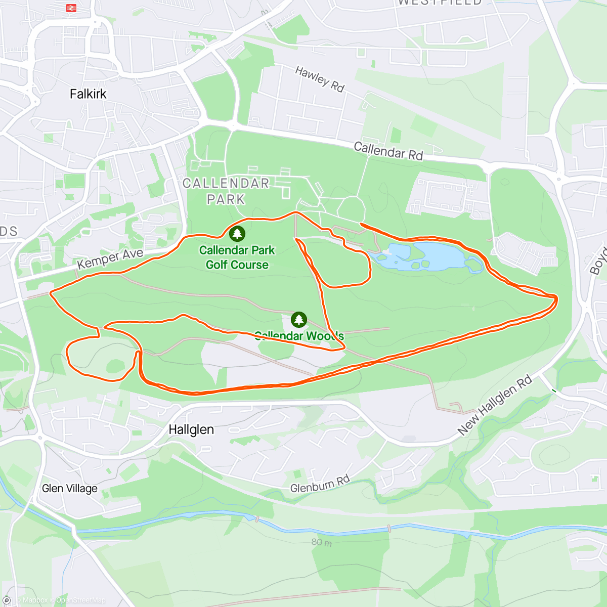Map of the activity, Every Runner Forth Valley 10k