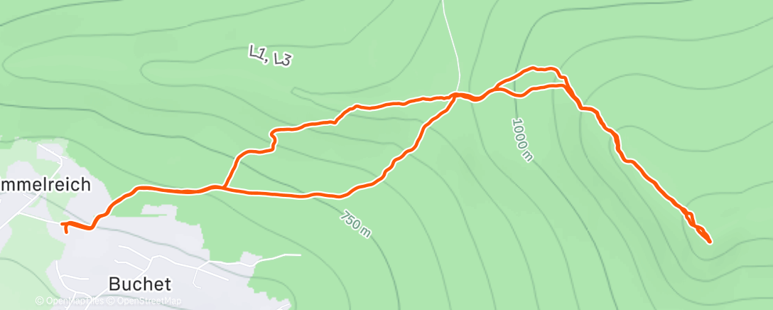 Map of the activity, Osser