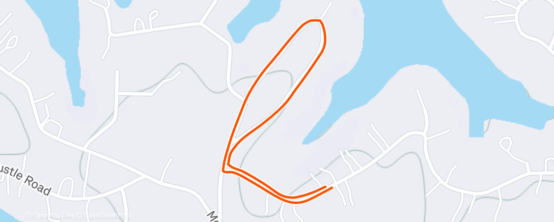 Map of the activity, Lunch Walk