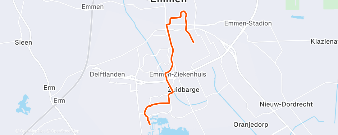 Map of the activity, Namiddagrit