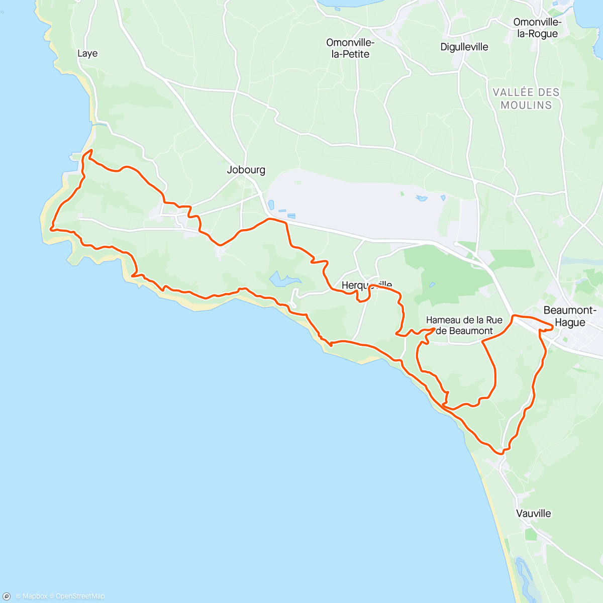 アクティビティ「Trail en soirée la barjo」の地図