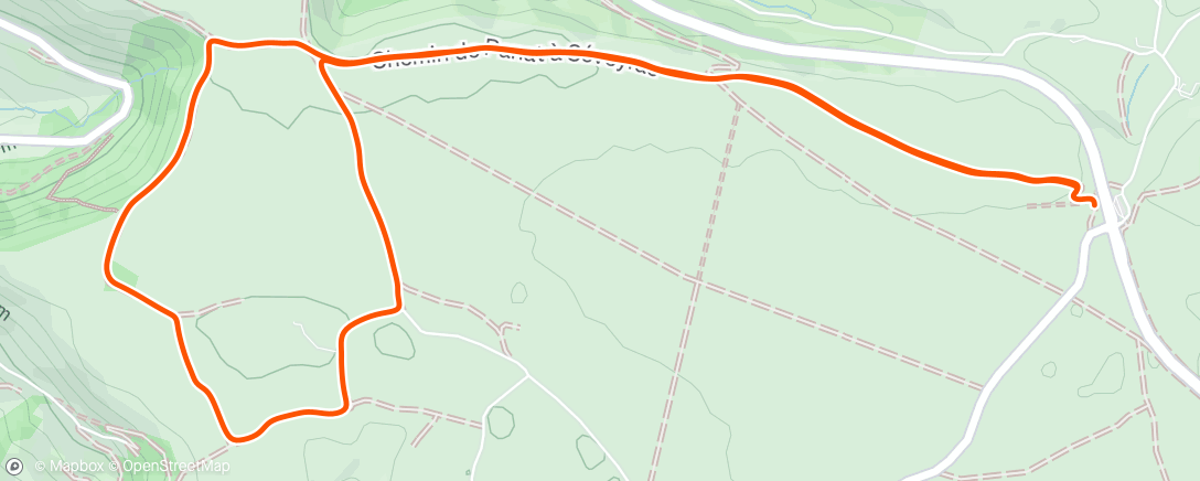 Map of the activity, Trail le matin