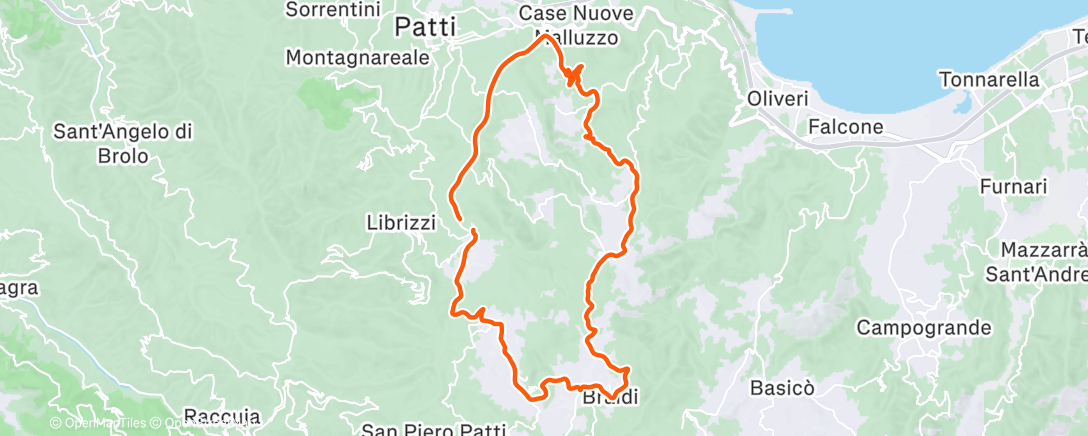 Map of the activity, Morning Ride