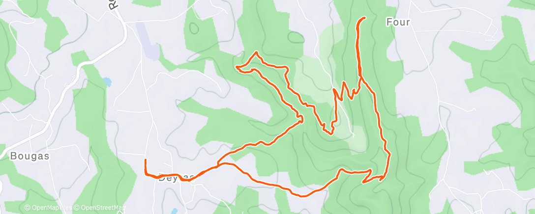 Map of the activity, Boucle de la Jointine