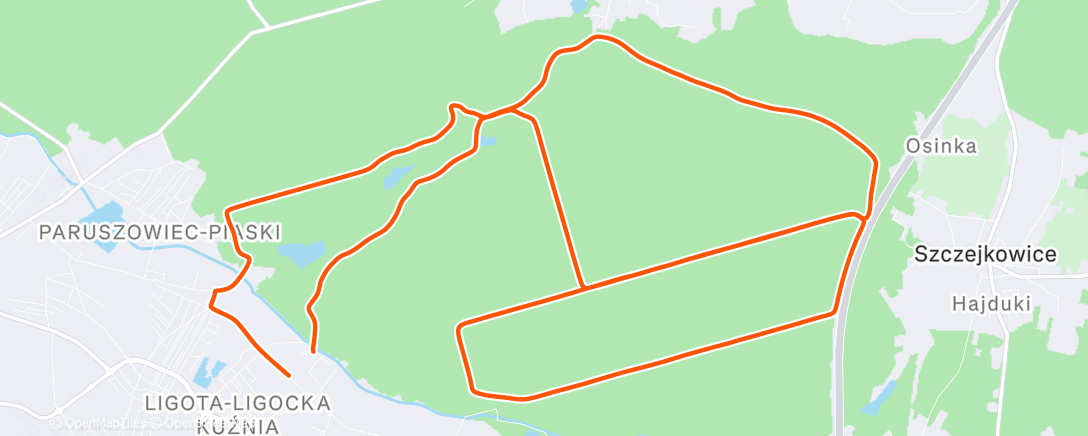 Карта физической активности (Lunch Ride)