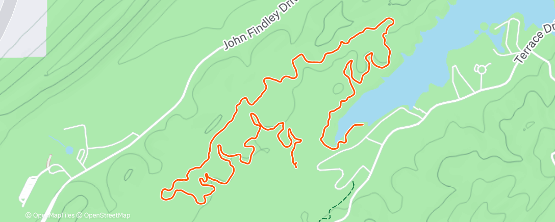 Map of the activity, Lunch Trail Run