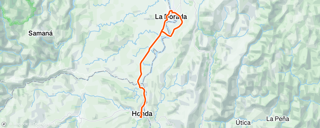 Map of the activity, Honda Salgar calor