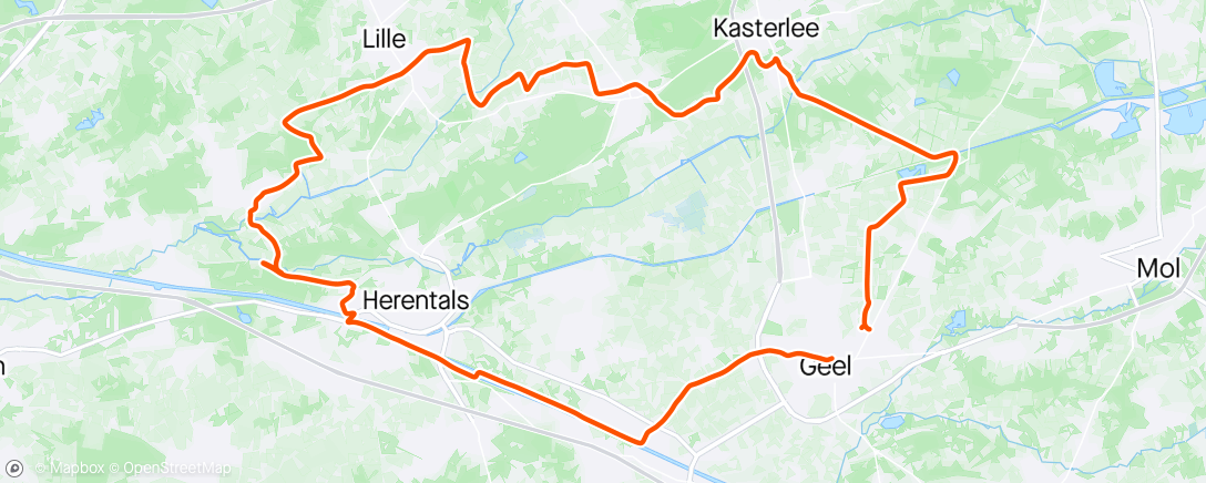 Map of the activity, Ochtendrit op Gravelbike