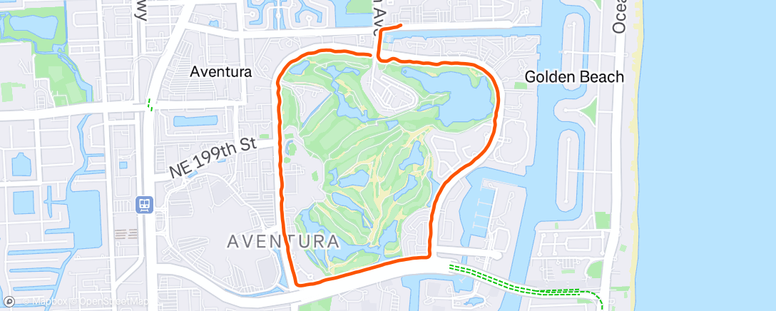 Map of the activity, Lunch Run