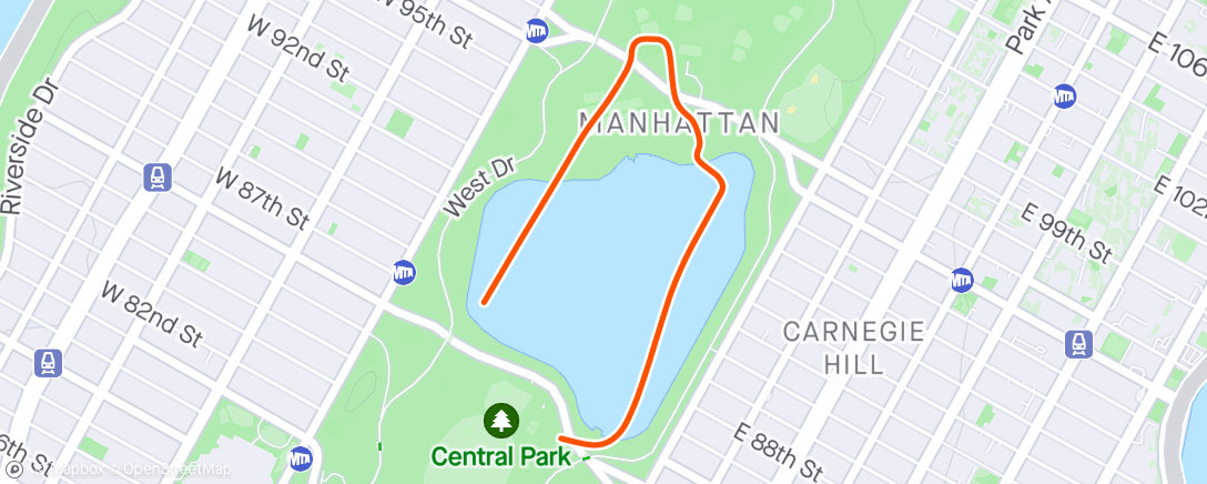 Map of the activity, Zwift - Interval day in New York
