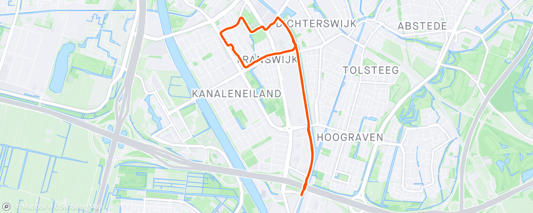 Map of the activity, Met de 'In Utrecht We Run Club'