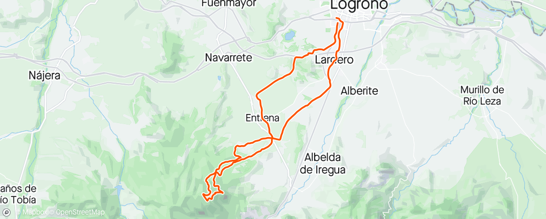 Mappa dell'attività Bicicleta eléctrica matutina