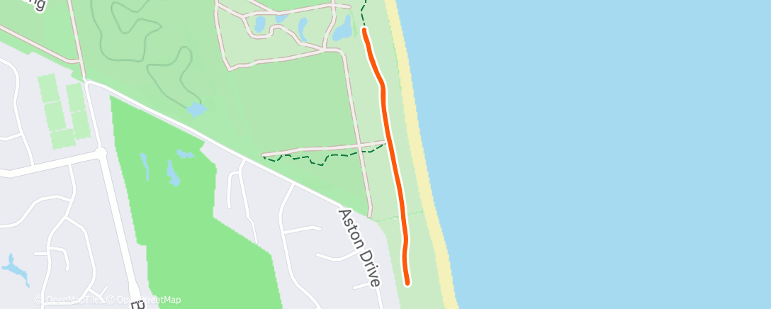 Map of the activity, Afternoon Hike