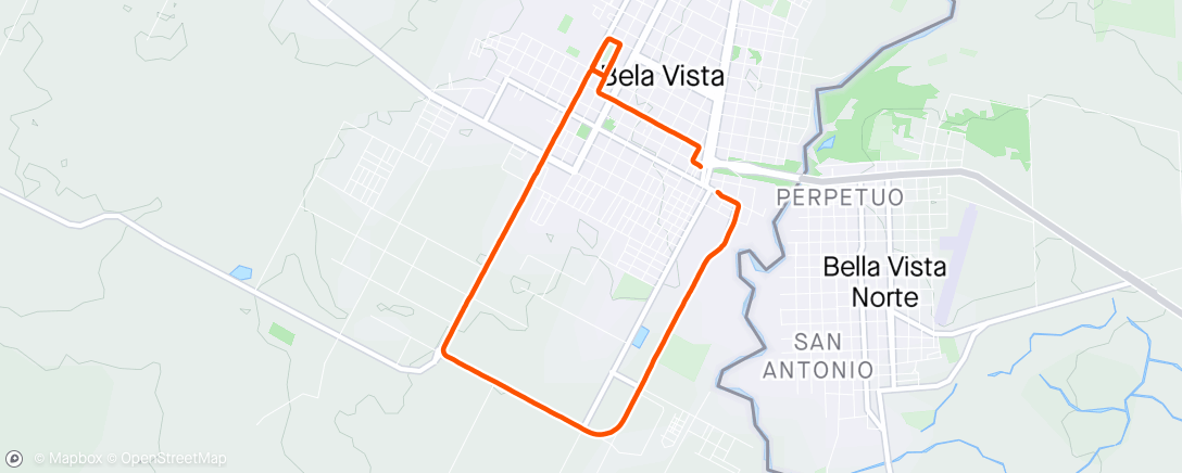 Karte der Aktivität „Corrida vespertina”
