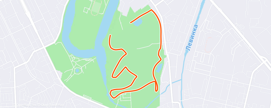 Карта физической активности (Morning Run)