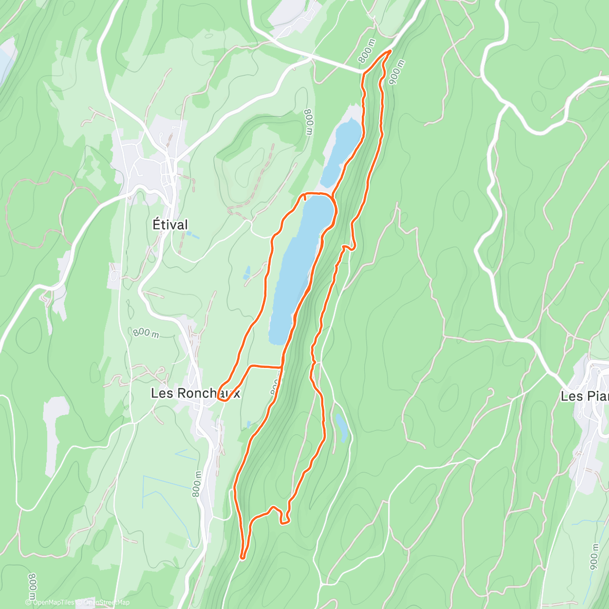 Карта физической активности (Marche le matin)