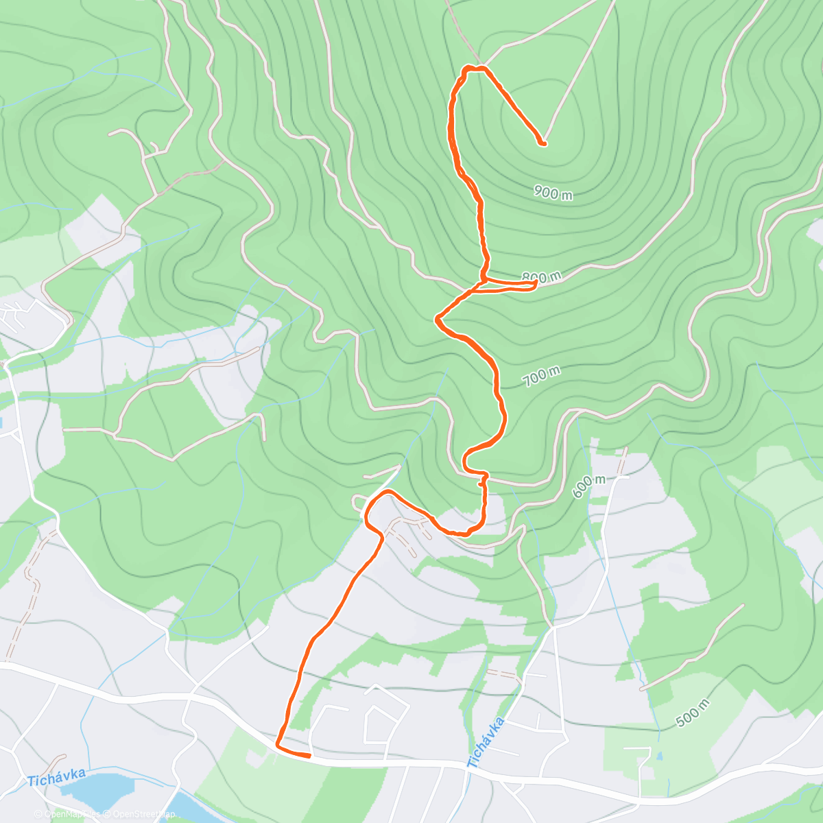 Карта физической активности (Ondřejník/Skalka)