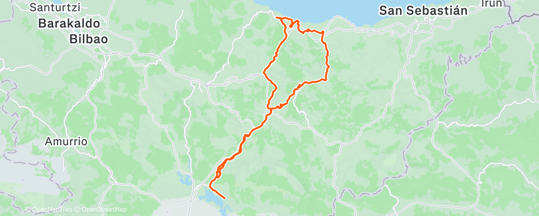 Mappa dell'attività Bicicleta por la mañana
