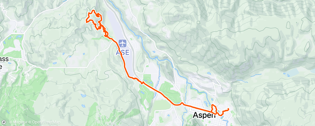 Map of the activity, Morning Mountain Bike Ride