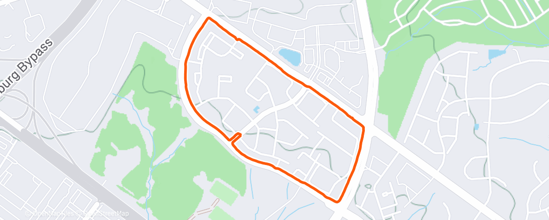 Map of the activity, Morning Walk