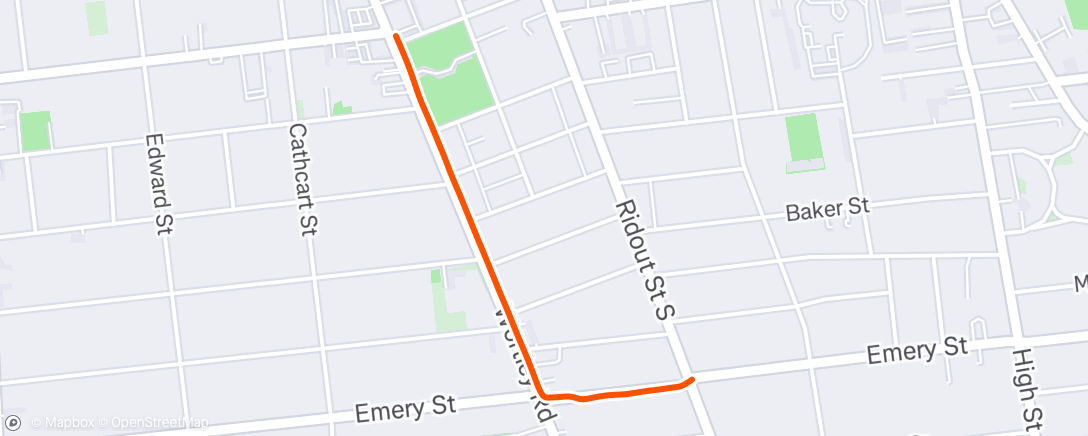 Map of the activity, Morning Walk