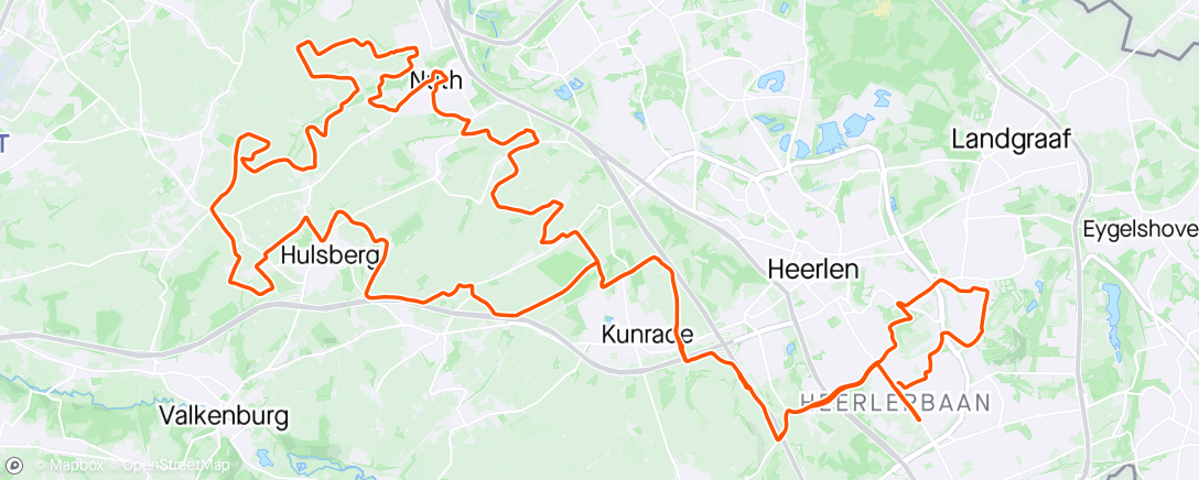 Map of the activity, Mei vakantie mtb rit Voerendaal-Nuth😎