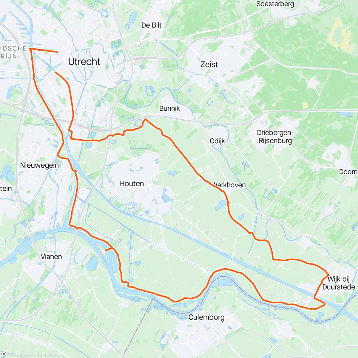 Mapa da atividade, Rondje Geboortegrond.