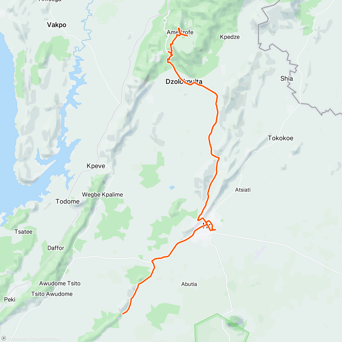 Map of the activity, Långfredagsrunda