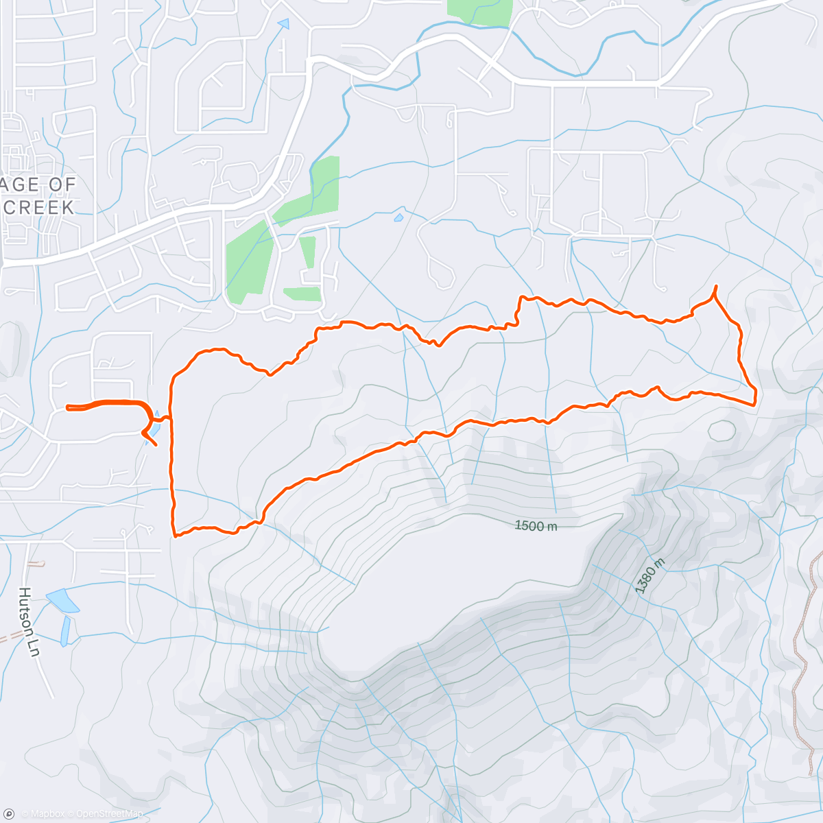 Map of the activity, Backyard “Run”