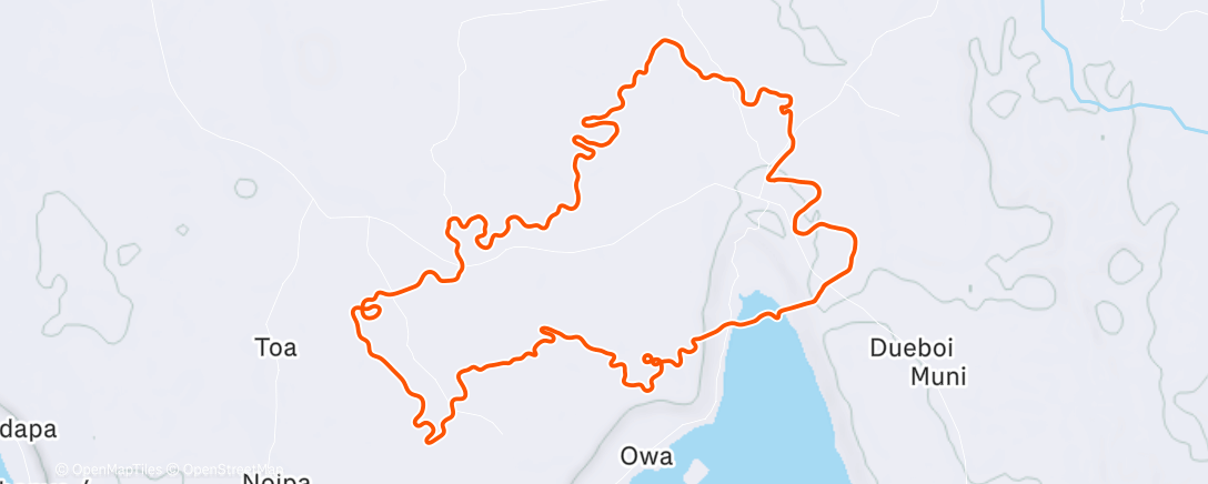 Map of the activity, Zwift - Race:  Stage 1 - Race - Tour de Zwift on Turf N Surf in Makuri Islands