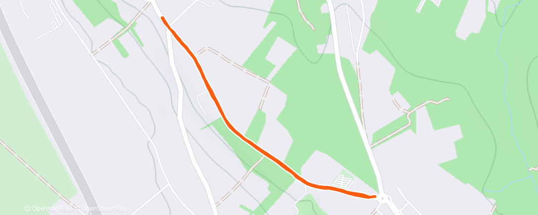 Map of the activity, Course à pied dans l'après-midi