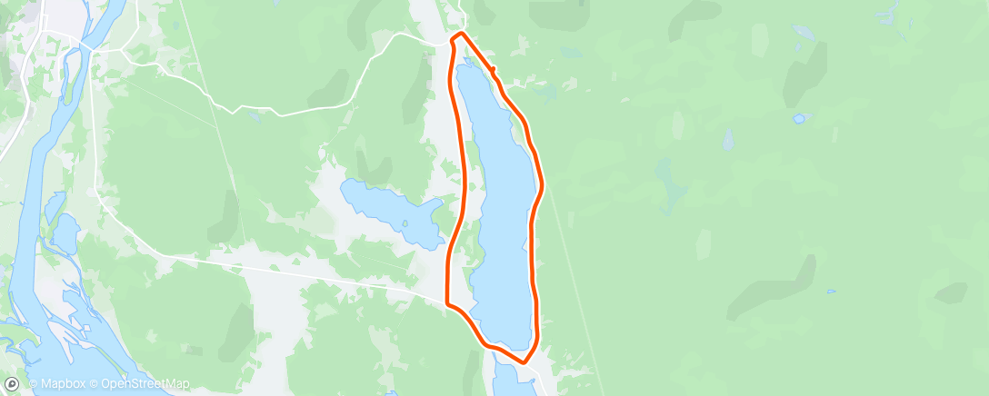 Map of the activity, Kalvsjön Runt