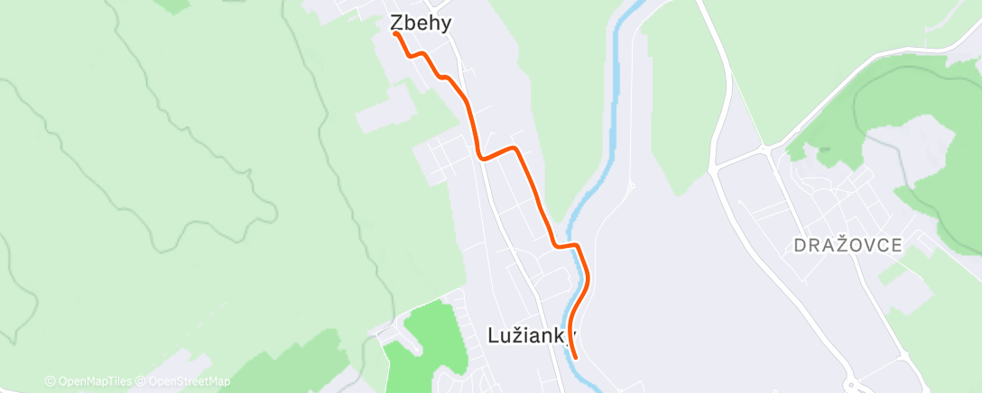 Map of the activity, Lunch Walk