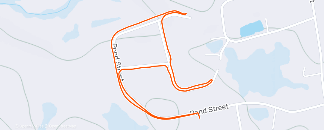 Map of the activity, Lunch Run