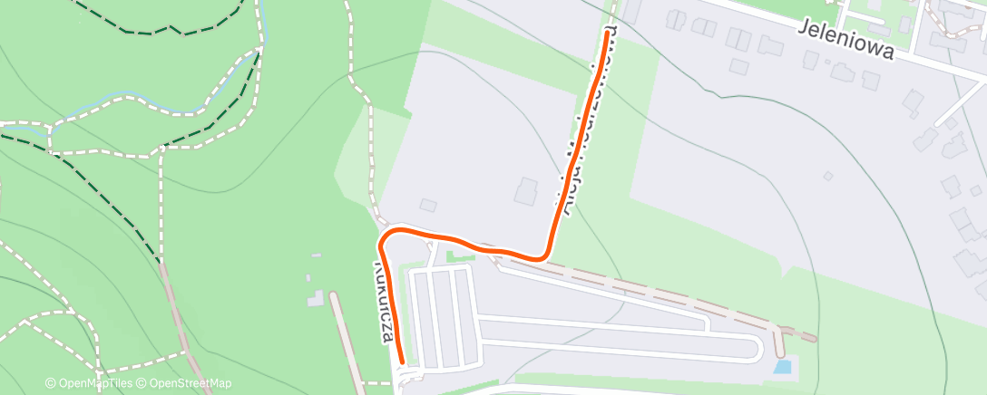 Map of the activity, Morning Run