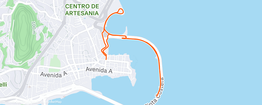 Map of the activity, Morning Trail Run