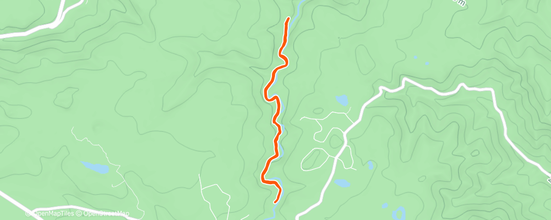 Map of the activity, Morning Hike