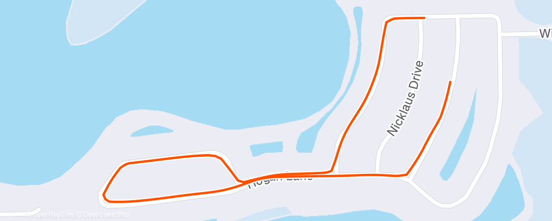 Map of the activity, Night Walk