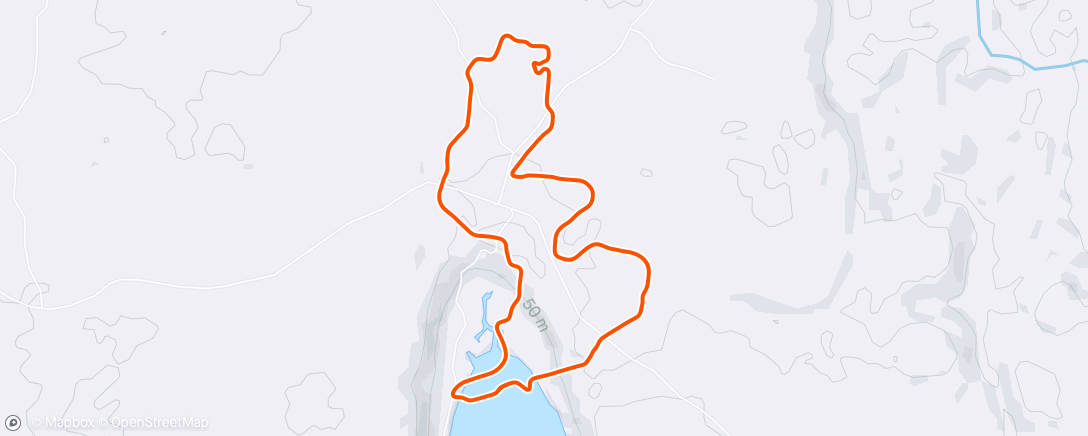 Map of the activity, Zwift - Electric Loop in Makuri Islands