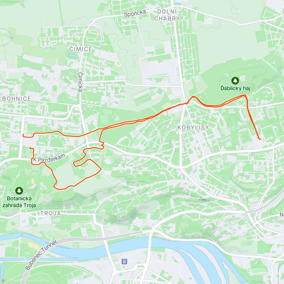 Map of the activity, Na poštu místo O 🍽
