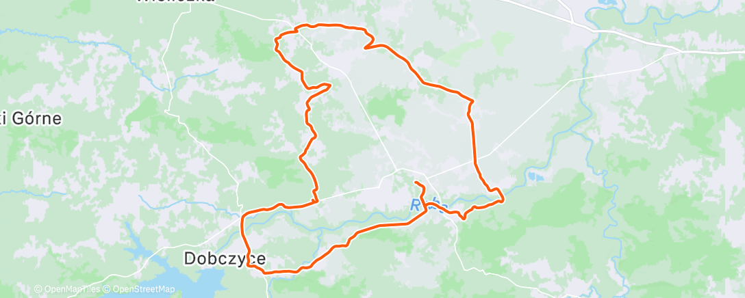 Map of the activity, Morning Ride